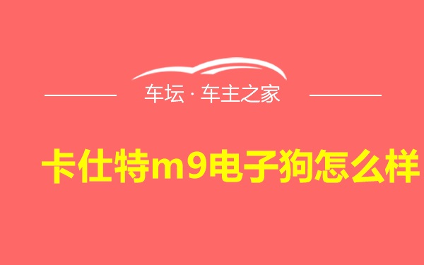 卡仕特m9电子狗怎么样