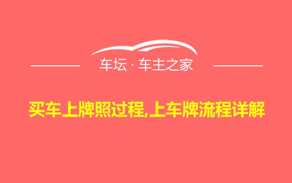 买车上牌照过程,上车牌流程详解