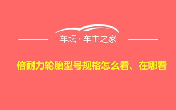 倍耐力轮胎型号规格怎么看、在哪看