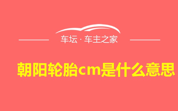 朝阳轮胎cm是什么意思