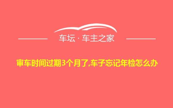 审车时间过期3个月了,车子忘记年检怎么办