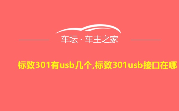 标致301有usb几个,标致301usb接口在哪