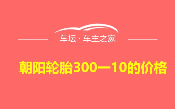 朝阳轮胎300一10的价格