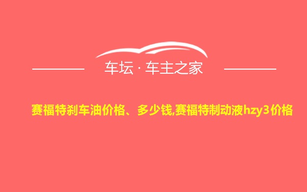 赛福特刹车油价格、多少钱,赛福特制动液hzy3价格