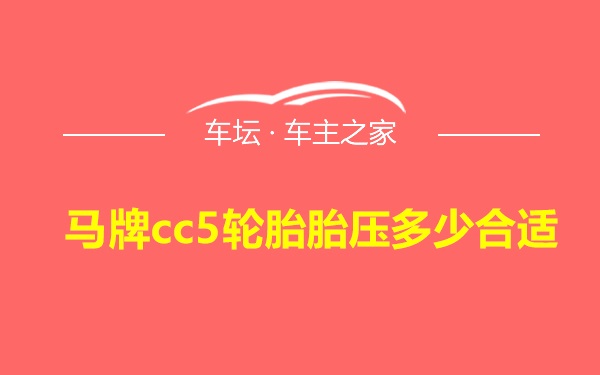 马牌cc5轮胎胎压多少合适