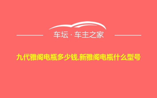 九代雅阁电瓶多少钱,新雅阁电瓶什么型号