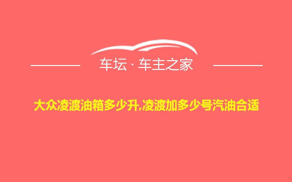 大众凌渡油箱多少升,凌渡加多少号汽油合适