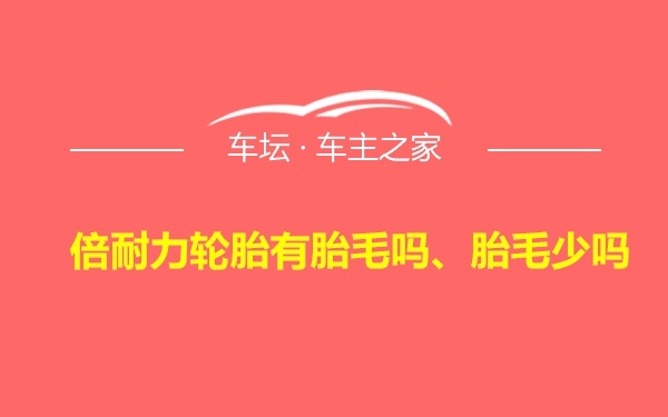 倍耐力轮胎有胎毛吗、胎毛少吗