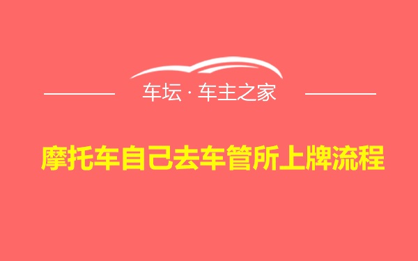 摩托车自己去车管所上牌流程