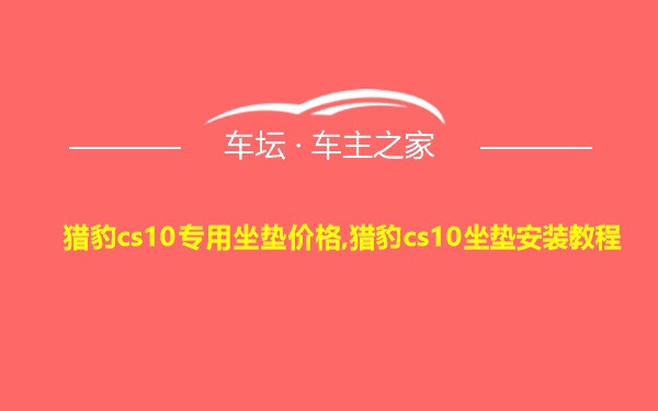 猎豹cs10专用坐垫价格,猎豹cs10坐垫安装教程