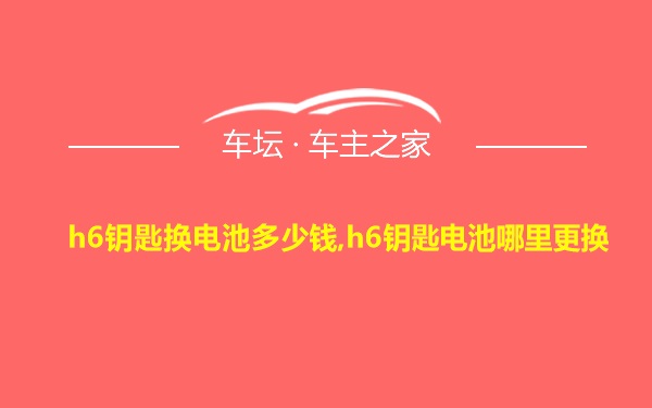 h6钥匙换电池多少钱,h6钥匙电池哪里更换