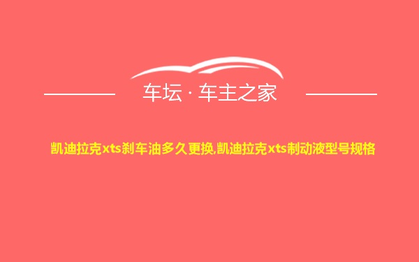 凯迪拉克xts刹车油多久更换,凯迪拉克xts制动液型号规格