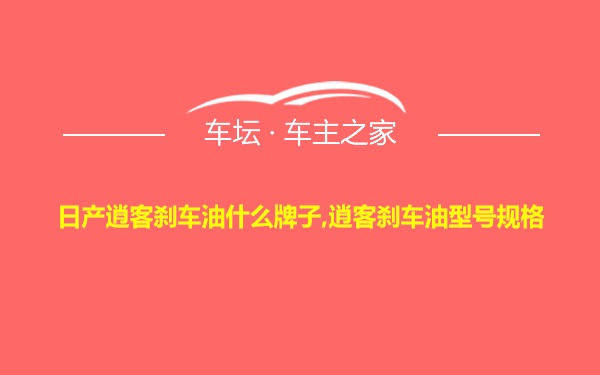 日产逍客刹车油什么牌子,逍客刹车油型号规格