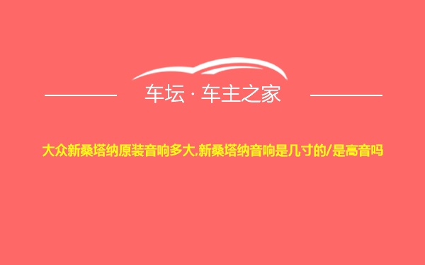 大众新桑塔纳原装音响多大,新桑塔纳音响是几寸的/是高音吗