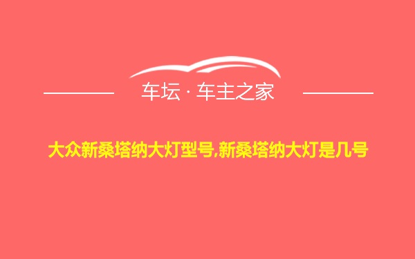 大众新桑塔纳大灯型号,新桑塔纳大灯是几号