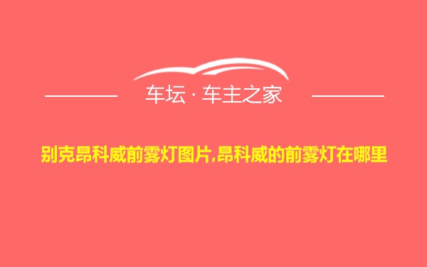 别克昂科威前雾灯图片,昂科威的前雾灯在哪里