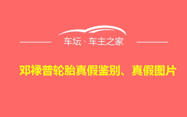 邓禄普轮胎真假鉴别、真假图片