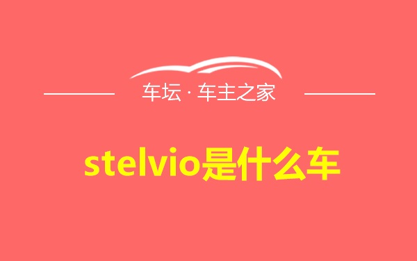 stelvio是什么车