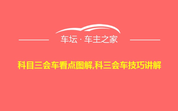 科目三会车看点图解,科三会车技巧讲解