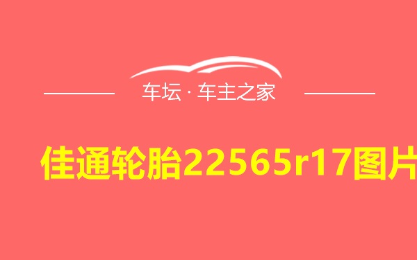 佳通轮胎22565r17图片