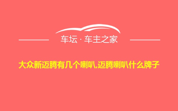 大众新迈腾有几个喇叭,迈腾喇叭什么牌子