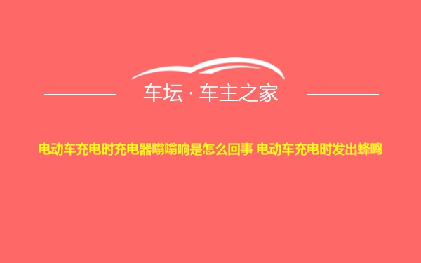 电动车充电时充电器嗡嗡响是怎么回事 电动车充电时发出蜂鸣