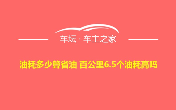 油耗多少算省油 百公里6.5个油耗高吗