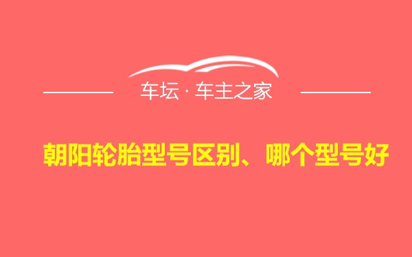 朝阳轮胎型号区别、哪个型号好