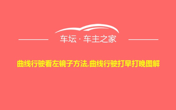 曲线行驶看左镜子方法,曲线行驶打早打晚图解