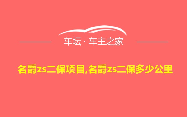 名爵zs二保项目,名爵zs二保多少公里