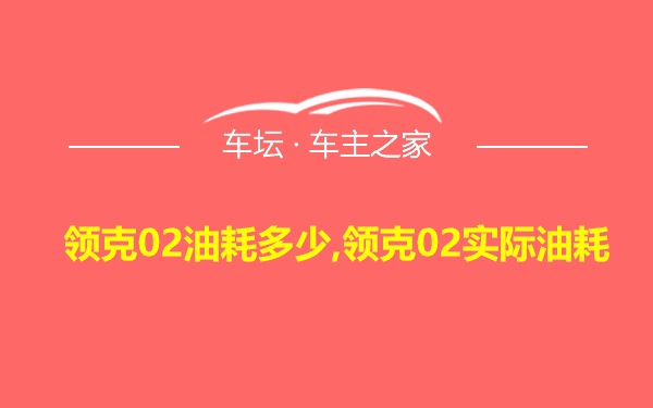 领克02油耗多少,领克02实际油耗