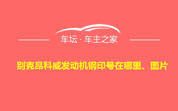 别克昂科威发动机钢印号在哪里、图片