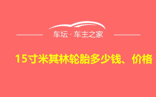 15寸米其林轮胎多少钱、价格