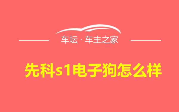 先科s1电子狗怎么样