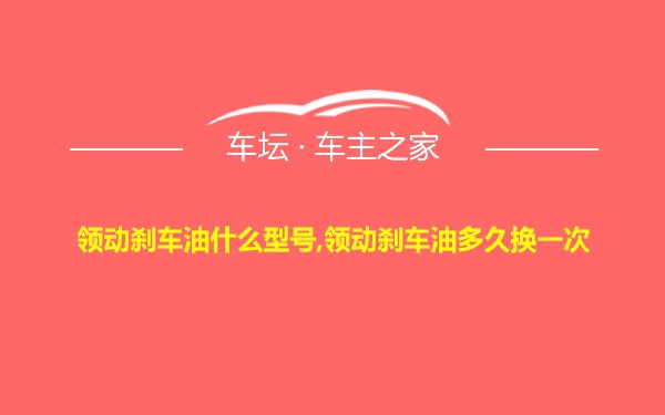 领动刹车油什么型号,领动刹车油多久换一次