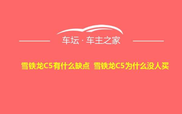 雪铁龙C5有什么缺点 雪铁龙C5为什么没人买