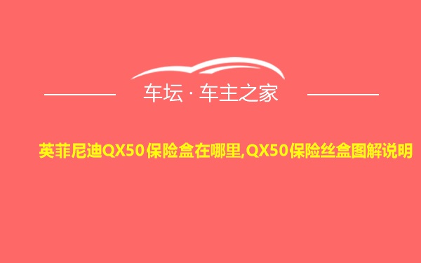 英菲尼迪QX50保险盒在哪里,QX50保险丝盒图解说明