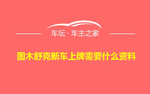 图木舒克新车上牌需要什么资料