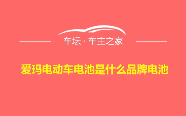 爱玛电动车电池是什么品牌电池