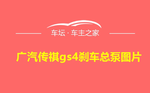 广汽传祺gs4刹车总泵图片