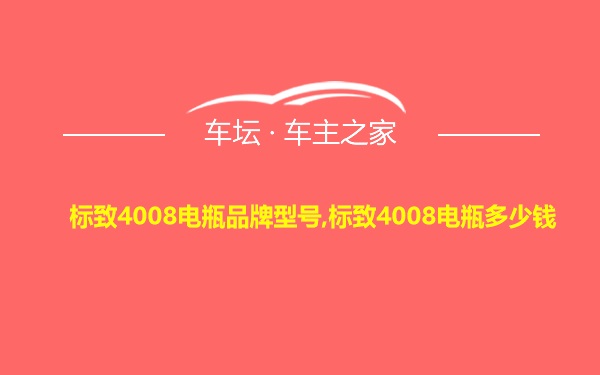 标致4008电瓶品牌型号,标致4008电瓶多少钱