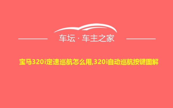 宝马320i定速巡航怎么用,320i自动巡航按键图解