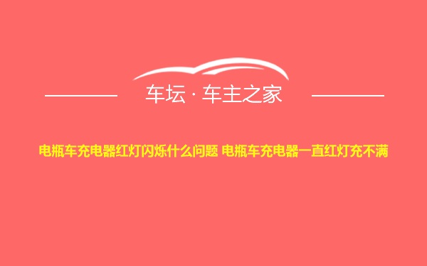 电瓶车充电器红灯闪烁什么问题 电瓶车充电器一直红灯充不满