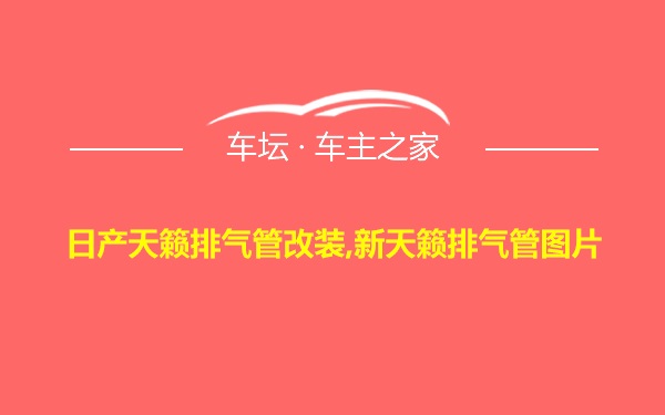 日产天籁排气管改装,新天籁排气管图片