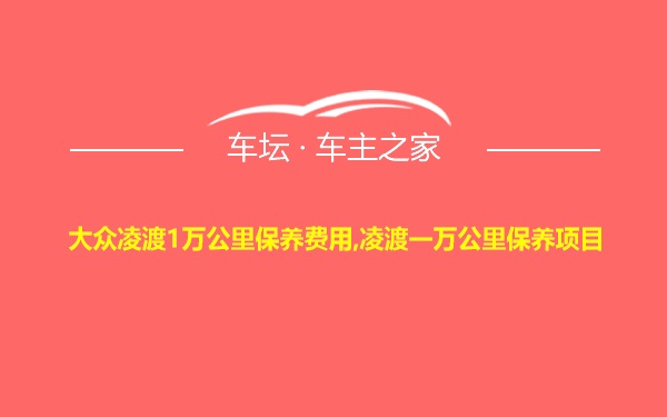 大众凌渡1万公里保养费用,凌渡一万公里保养项目