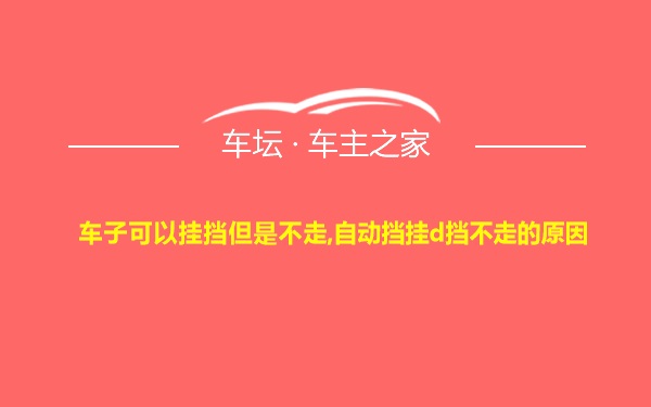 车子可以挂挡但是不走,自动挡挂d挡不走的原因