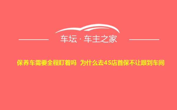 保养车需要全程盯着吗 为什么去4S店首保不让跟到车间