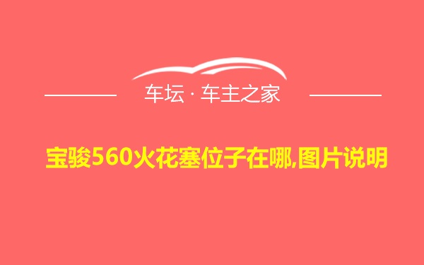 宝骏560火花塞位子在哪,图片说明