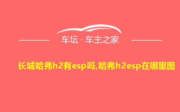 长城哈弗h2有esp吗,哈弗h2esp在哪里图