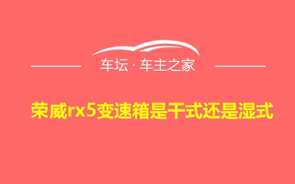 荣威rx5变速箱是干式还是湿式